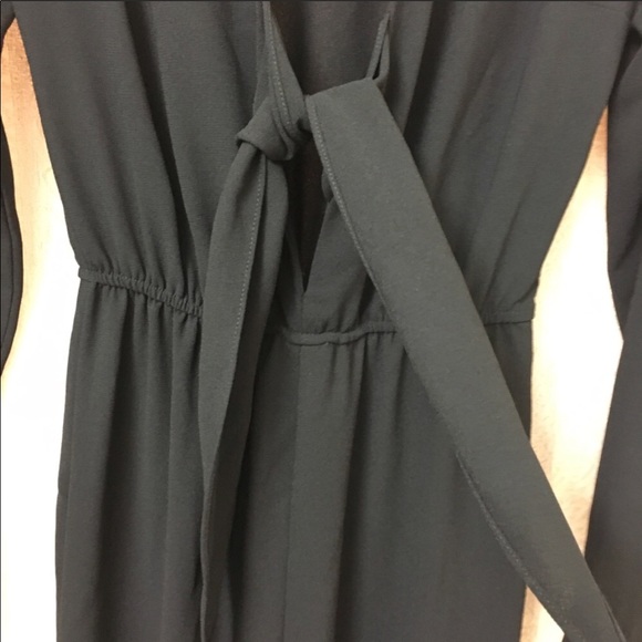 Zara Plunging Neckline Jumpsuit Black - Picture 6 of 6